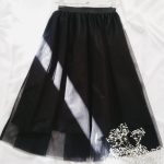 دامن توری مشکی مجلسی سایز 32 تا 62