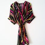 ربدوشامبر آستین سرخود راه راه ساتن سایز 32 تا 62