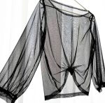 شومیز مجلسی توری مشکی سایز 32 تا 62