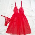 لباس خواب کاپ گرد جلوباز قرمز سایز 32 تا 62