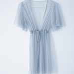 ربدوشامبر آستین انجل کوتاه آبی روشن سایز 32 تا 62