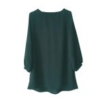 تونیک مانتویی سبز کله غازی زنانه نخی ابر و بادی سایز 32 تا 62