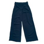 شلوار بگ نخی آبی نفتی ابر و بادی سایز 32 تا 62