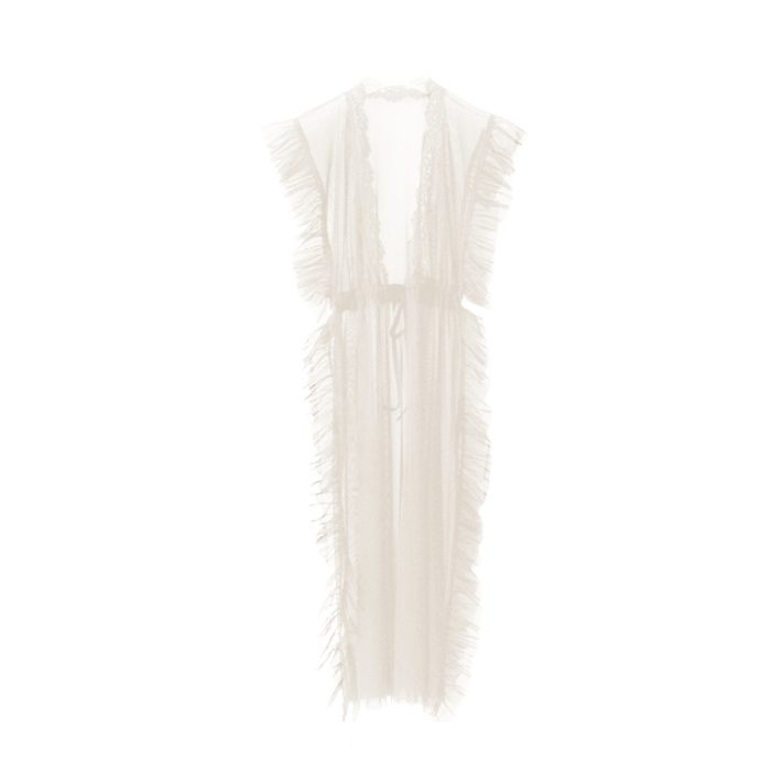 لباس خواب بغل باز سفید جلوباز سایز 32 تا 62