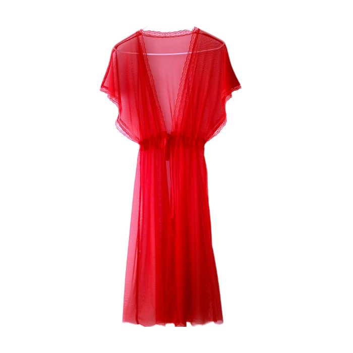 لباس خواب جلوباز قرمز پروانه ای سایز 32 تا 62