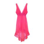 لباس خواب پشت بلند سرخابی رمانتیک 32 تا 62