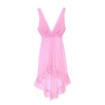 لباس خواب پشت بلند صورتی رمانتیک 32 تا 62