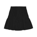 دامن کرپ نخ دودامنه مشکی سایز 32 تا 62