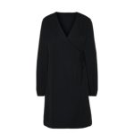 مانتو چپ و راستی مشکی سایز 32 تا 62