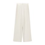 شلوار بگ نخی سفید ابر و بادی سایز 32 تا 62