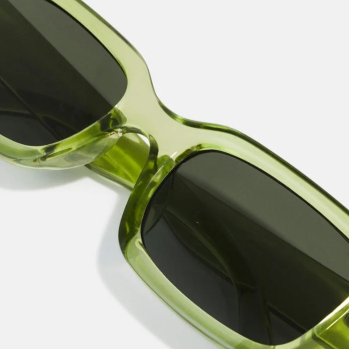 عینک آفتابی زنانه مستطیل سبز