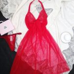 لباس خواب کاپدار گردنی قرمز سایز 32 تا 62