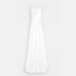 پیراهن فرمالیته یقه شل بندی سفید سایز 32 تا 62