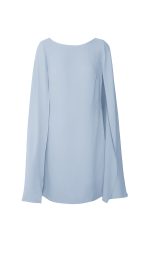 پیراهن شنلی مجلسی کوتاه آبی روشن سایز 32 تا 62 رویداسما