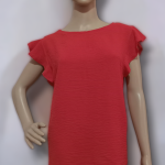 شومیز آستین فلوئنس ابروبادی قرمز سایز 32 تا 62