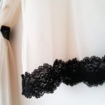 ست پیراهن و ربدوشامبر توری سفید دانتل دار سایز 32 تا 62 - Image 5