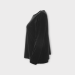 شومیز مخمل آستین بلند مشکی سایز 32 تا 62 (رنگبندی موجود) رویداسما roydasma