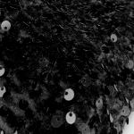 شومیز کراپ مخمل پولکی مشکی آستین بلند سایز 32 تا 62 (رنگبندی موجود) رویداسما roydasma