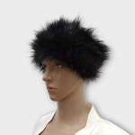 هدبند روسی خز پرزبلند پشت کش مشکی