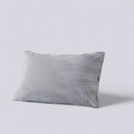 روبالشی نخی راه راه سفید و مشکی 2 عددی