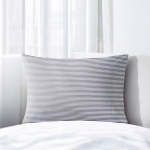 روبالشی نخی راه راه سفید و مشکی 2 عددی