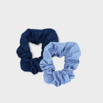 کش مو اسکرانچی لی آبی تیره و روشن سایز2 (متوسط) (2عددی) رویداسما roydasma