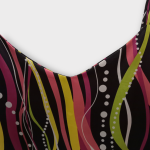 تاپ یقه هفت ساتن راه راه قرمز سایز 32 تا 62