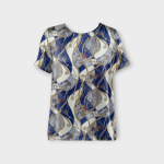 تیشرت طرح زنجیر آستین کوتاه کرپ نخ سایز 32 تا 62 رویداسما roydadma سایز بزرگ موجود