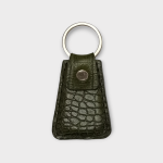 جاکلیدی چرم دستدوز سبز یشمی با جعبه کادویی