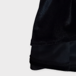 دامن بلند کمرکش مخمل مشکی ای لاین سایز 32 تا 62 (رنگبندی موجود) رویداسما roydadma