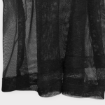 دامن کاورآپ توری مشکی گره ای سایز 32 تا 62 رویداسما roydasma