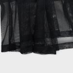 دامن کاورآپ توری مشکی گره ای سایز 32 تا 62 رویداسما roydasma