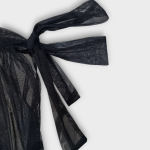 دامن کاورآپ توری مشکی گره ای سایز 32 تا 62 رویداسما roydasma