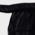 دامن کاورآپ توری مشکی گره ای سایز 32 تا 62 رویداسما roydasma