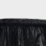 دامن کاورآپ توری مشکی گره ای سایز 32 تا 62 رویداسما roydasma