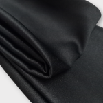 هدبند گره ای ساتن پهن مشکی (مینی اسکارف)