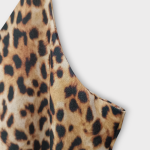 پیراهن اسلپ پلنگی بندی کرپ نخ سایز 32 تا 62 رویداسما roydasma