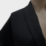 کت مجلسی مشکی یقه آرشال سایز 32 تا 62 (رنگبندی موجود) رویداسما roydasma