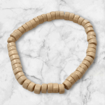 دستبند مهره چوبی کشی کرم دست ساز