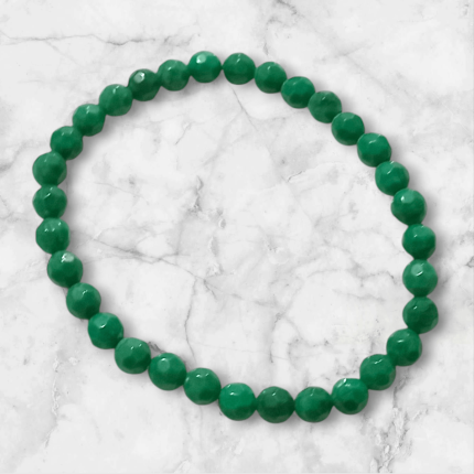 دستبند مهره کشی سبز دست ساز