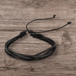 دستبند چرم بندی قابل تنظیم دست ساز