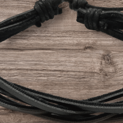 دستبند چرم بندی قابل تنظیم دست ساز