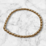 دستبند کشی مهره طلایی دست ساز