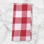 دستمال تنظیف چهارخانه درشت سفید مشکی (1عددی)