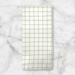 دستمال تنظیف چهارخانه سفید مشکی (1عددی)