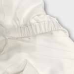 لباس خواب ساتن سفید کاپدار گت دار سایز 32 تا 62 رویداسما roydasma