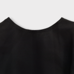 پیراهن پردار آستین بلند مشکی سایز 32 تا 62 رویداسما roydasma