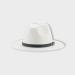 کلاه فدورا (شاپو) با بند چرم سفید (رنگبندی موجود)