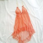 لباس خواب رمانتیک گلبهی پشت بلند سایز 32 تا 62