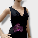 چوکر بندی گل ارکیده بنفش